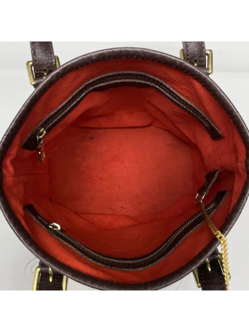 Louis Vuitton Marais Handbag Shoulder Damier Brown